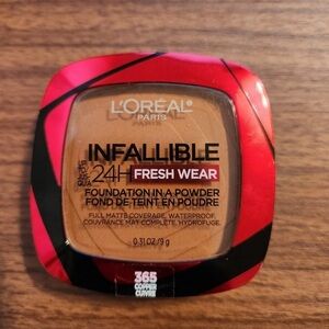 new L'Oreal Paris Infallible 24 Hr Fresh Wear Foundation in a Powder 365 Copper